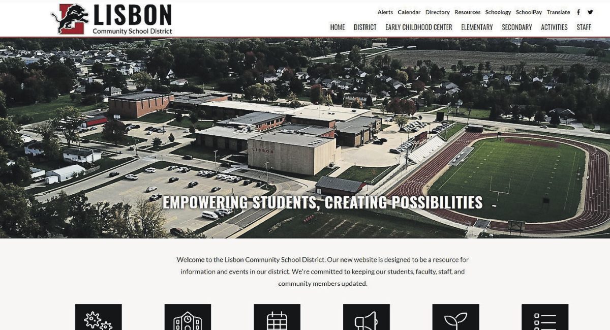 The new Lisbon schools website launched in mid January.