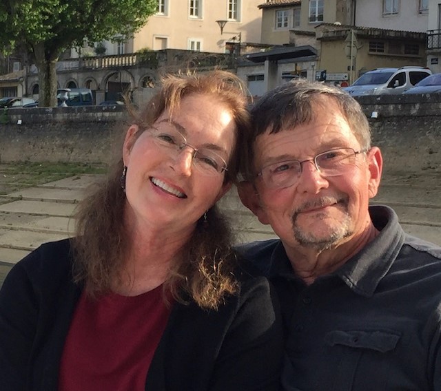 Les and Katrina Garner on a canal boat in Tournus, on the Saone River in Burgundy, France, on a recent trip. The couple was named citizens of the year by Mount Vernon-Lisbon Community Development Group for 2023, with a reception for all winners Tuesday, Aug. 13, at Mount Vernon United Methodist Church.