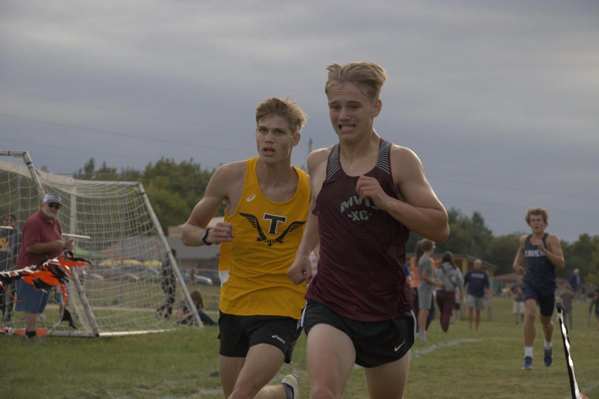 MV-L sophomore Chasen Caskey runs at the Solon Cross Country meet.