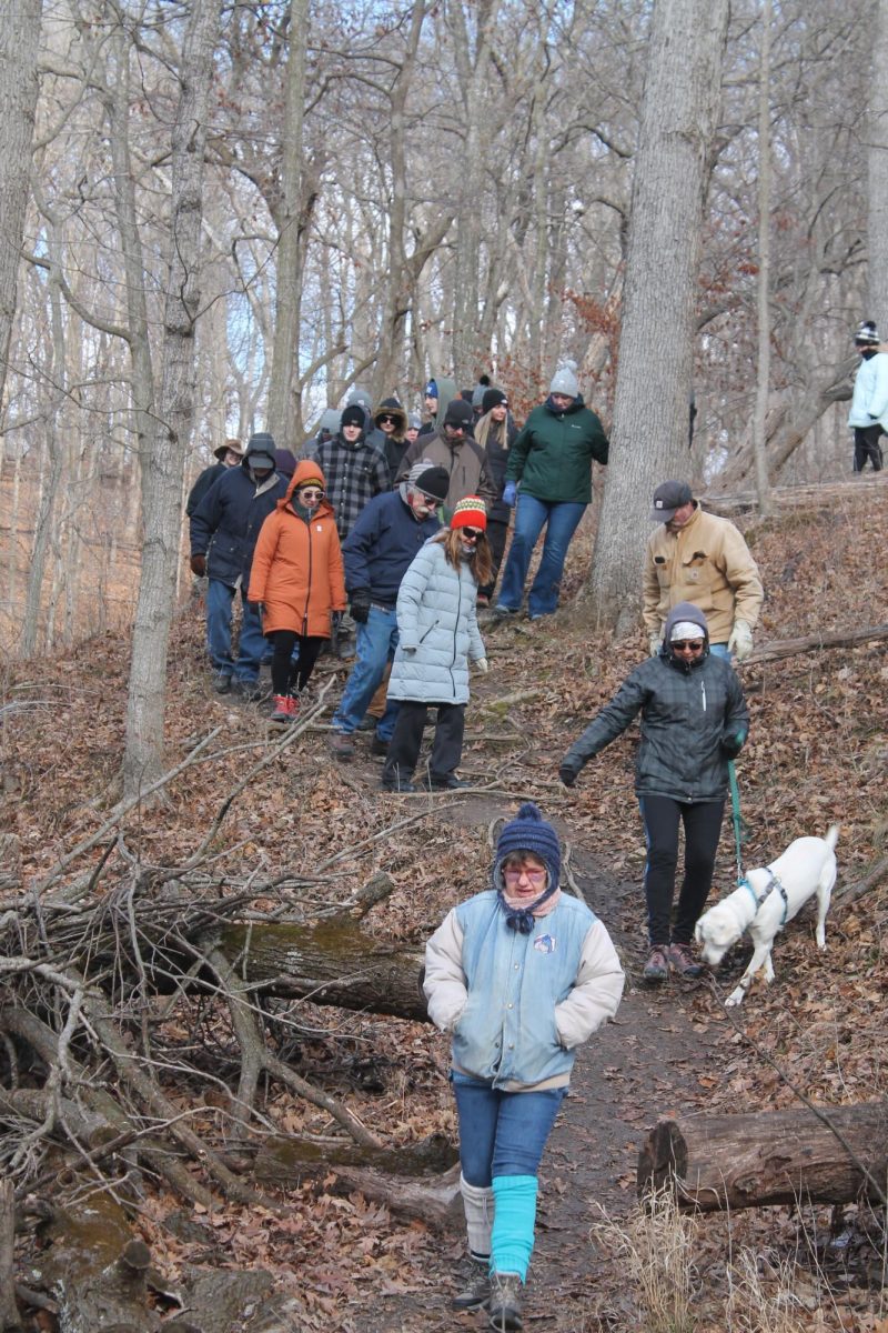 More than 160 hikers took part in First Day hikes at the Palisades-Kepler State Park 
Wednesday, Jan. 1. Hikes this year focused on improvements made to the Overlook Trail 
by members of the Conservations Corps.