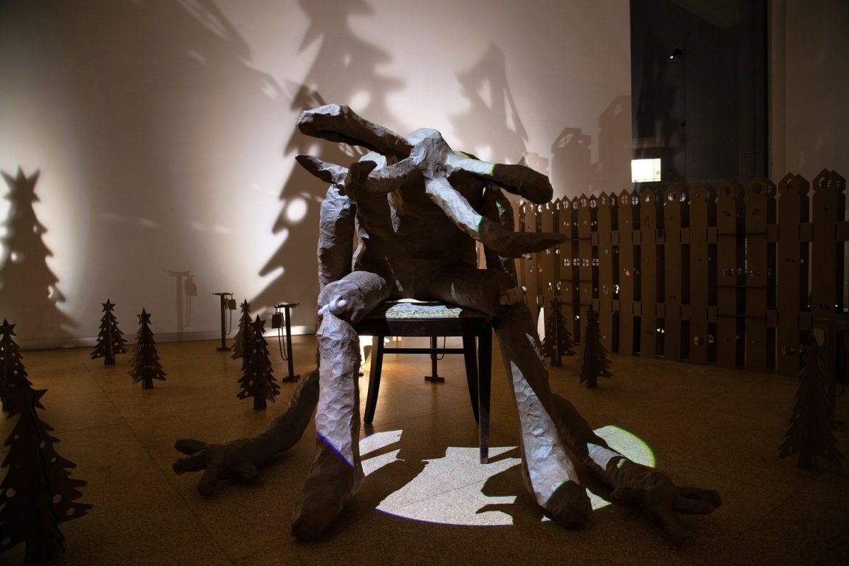 Examples of Stevie Haley Delgado’s work with light and shadow on display at the new exhibit at Cornell College. An artist’s lecture is being held Friday, Oct. 24, beginning at 3:30 p.m., followed by an artist reception from 4-6 p.m.