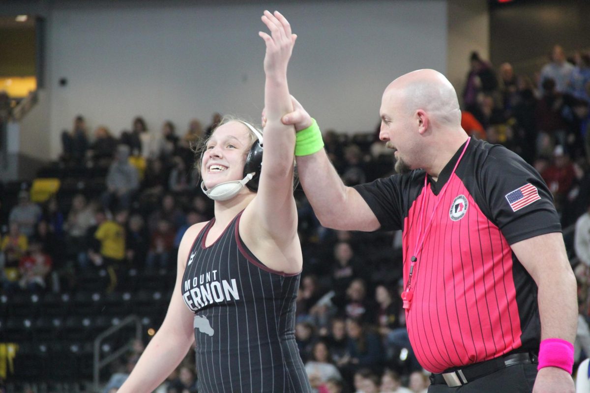 Gracie Pinckney was crowned the state champion in Class 1A 170 pound wrestling at the state wrestling tournament Friday, Feb. 6.