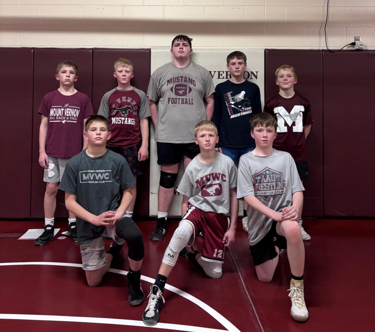 Front row left to right-Andrew Smith, Dalton Johnson, and Mack Dix. Back row left to right: Brody Ryan, Sawyer Blum, Treyton Williams, Beckett Meyer, and Rick Ryan.